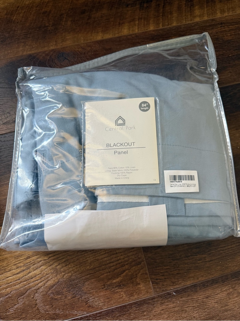 Light Blue Blackout Curtain Panel